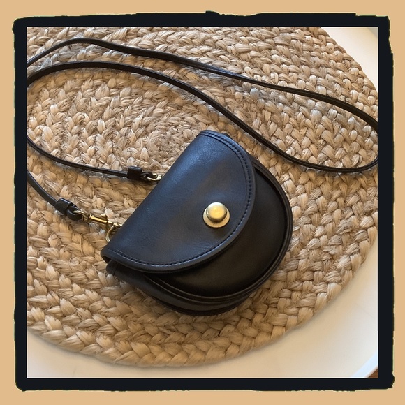 Vintage Coach #9826 Black Mini Convertible Belt Bag Shoulder Crossbody Bag - Picture 1 of 15